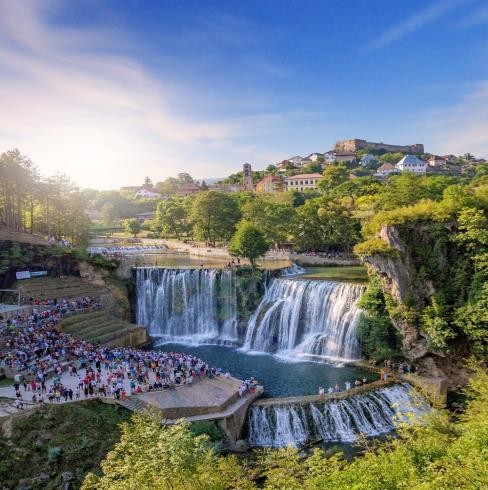 Visit Royal Jajce, the only city in the world with a central waterfall and a rich cultural heritage.